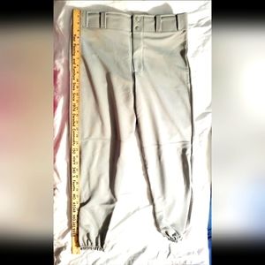 : Adult size L large Baseball sports pants color gray NWOT